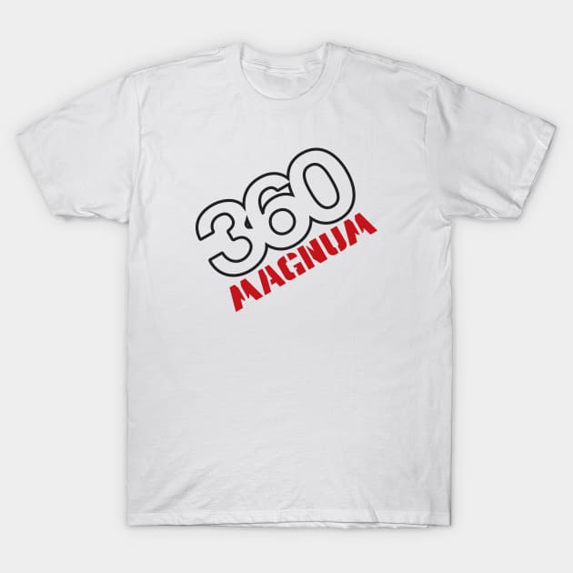 360 Magnum - Badge Design T-Shirt by jepegdesign